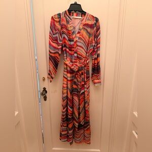 Marie Oliver Multicolor Striped Dress